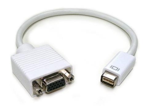 Mini DVI M to VGA F Short Cable